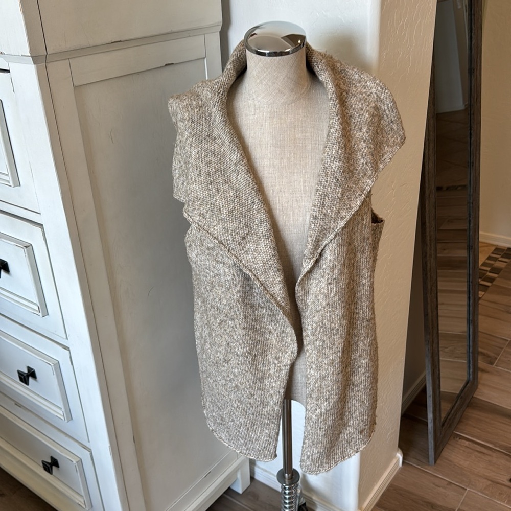 J. Jill L wool blend open front vest